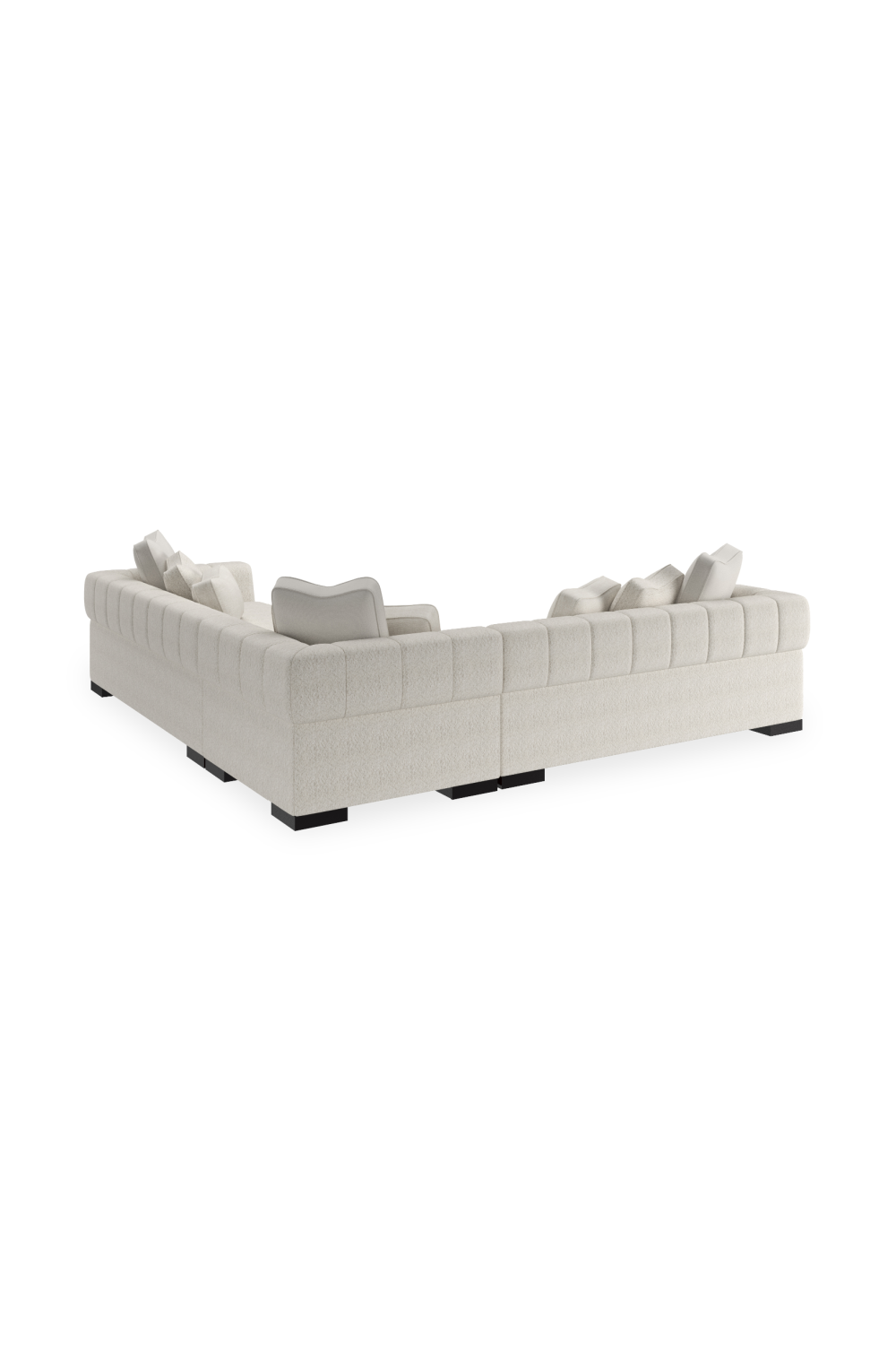 White Modern Sectional Sofa | Caracole Edge | Caracole.eu.com
