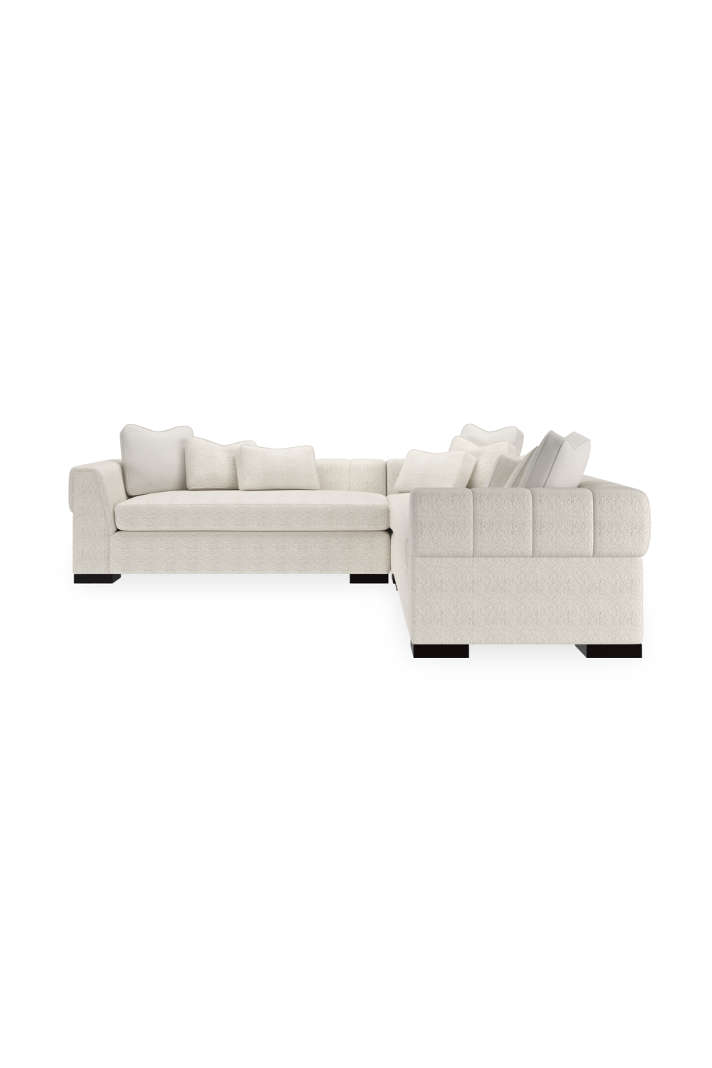 White Modern Sectional Sofa | Caracole Edge | Caracole.eu.com