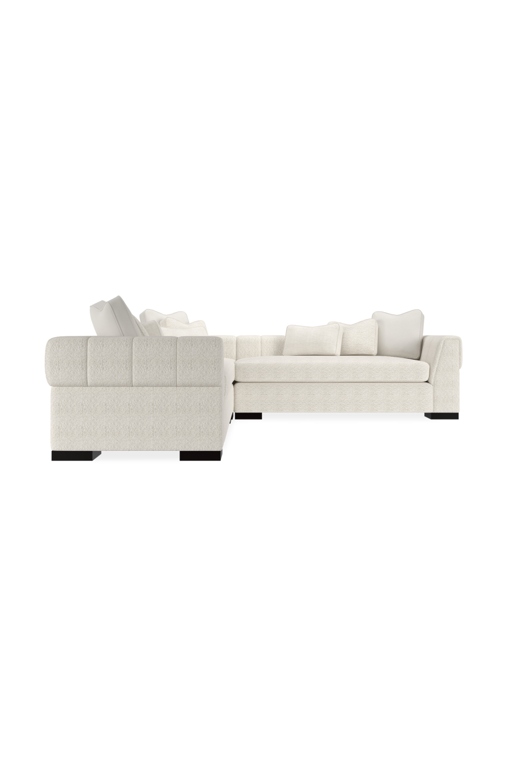 White Modern Sectional Sofa | Caracole Edge | Caracole.eu.com