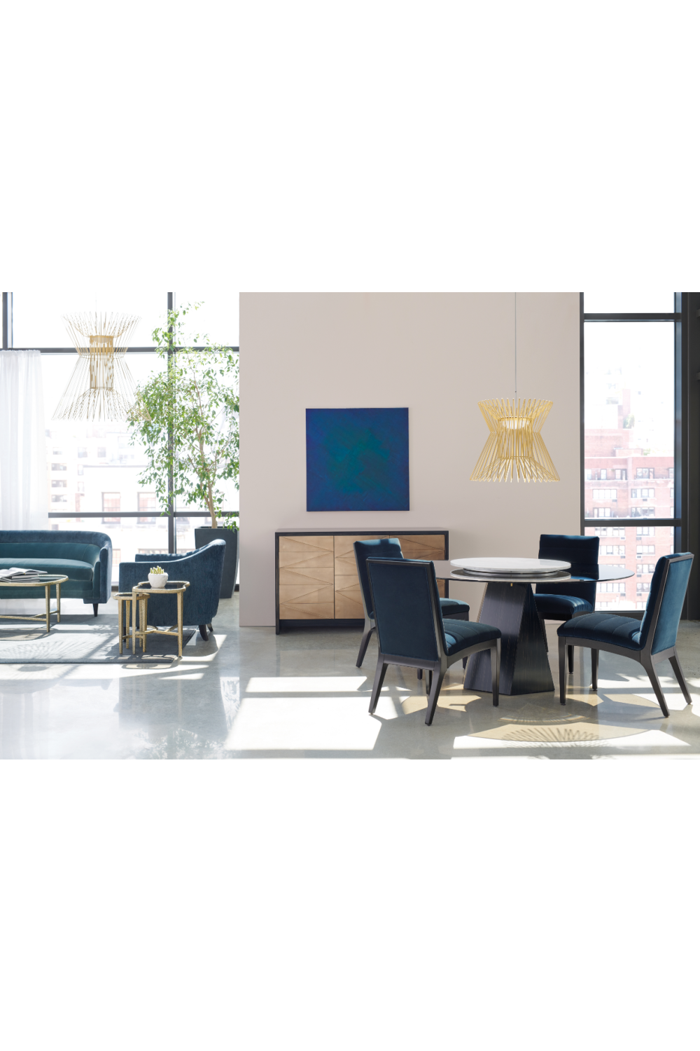 Channeled Dining Armchairs (2) | Caracole Edge | Caracole.eu.com