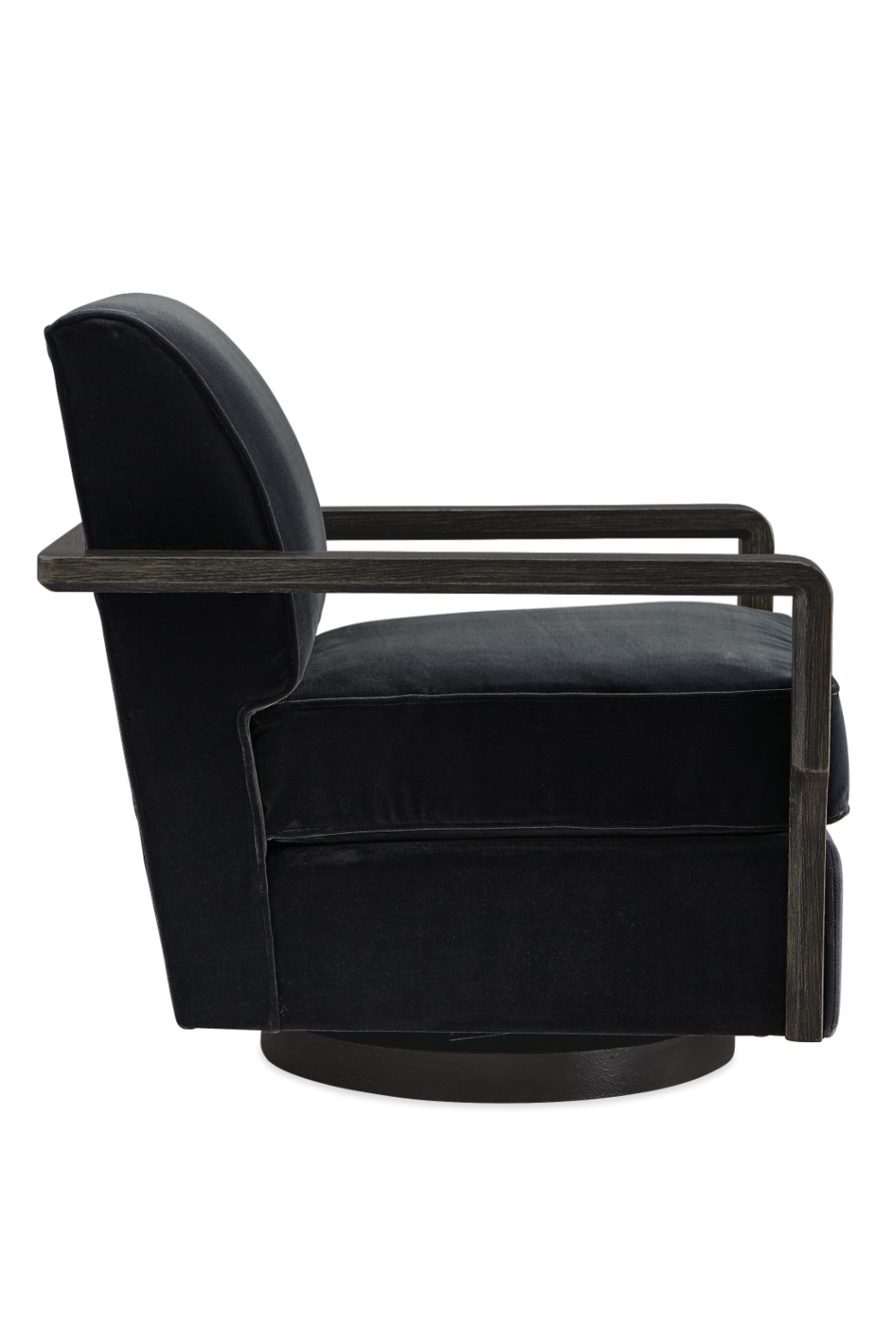Black Art Deco Swivel Chair | Caracole Rewind | Caracole.eu.com