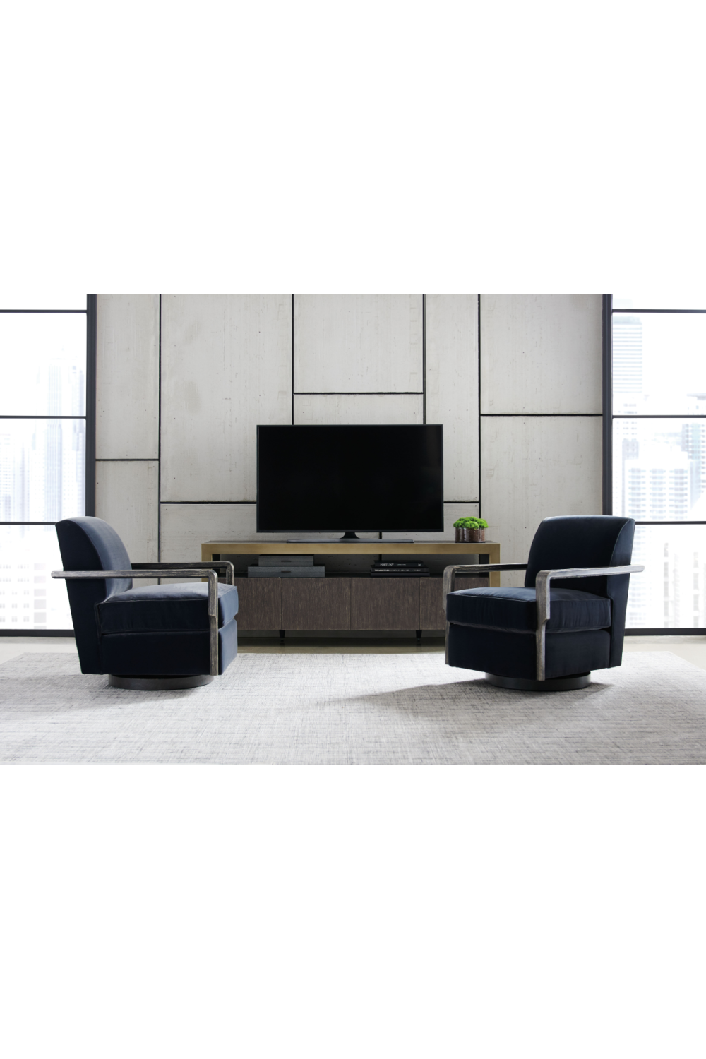 Black Art Deco Swivel Chair | Caracole Rewind | Caracole.eu.com