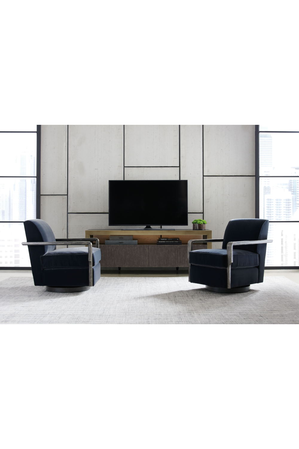 Black Art Deco Swivel Chair | Caracole Rewind | Caracole.eu.com