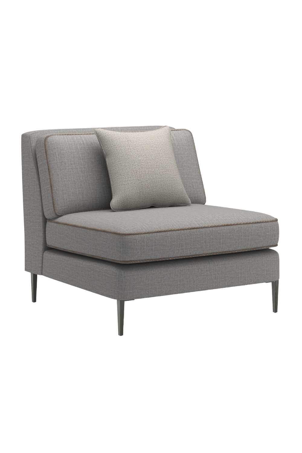 Gray Wool Blend Modular Chair | Caracole Remix | Caracole.eu.com