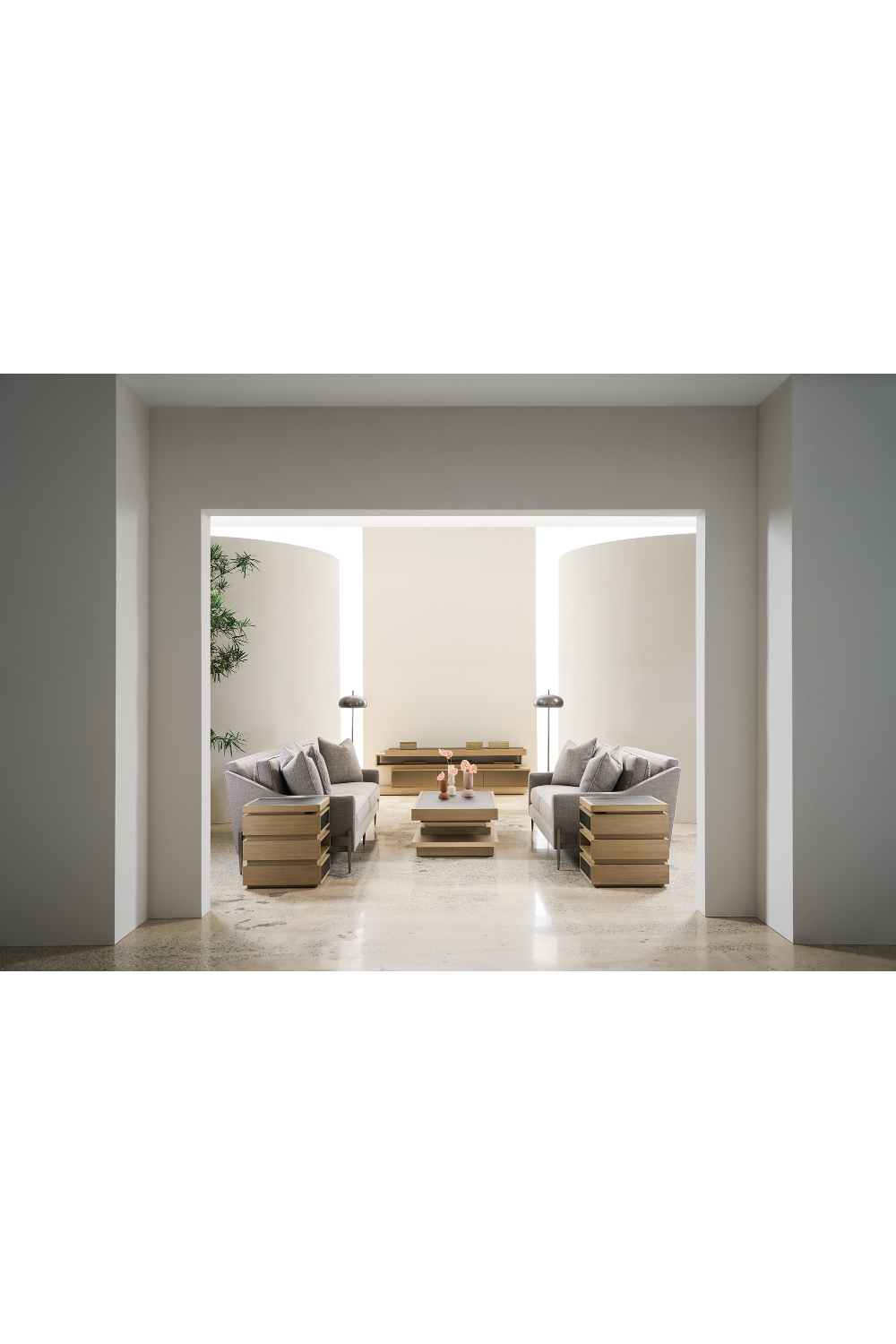 Gray Wool Blend Modular Chair | Caracole Remix | Caracole.eu.com