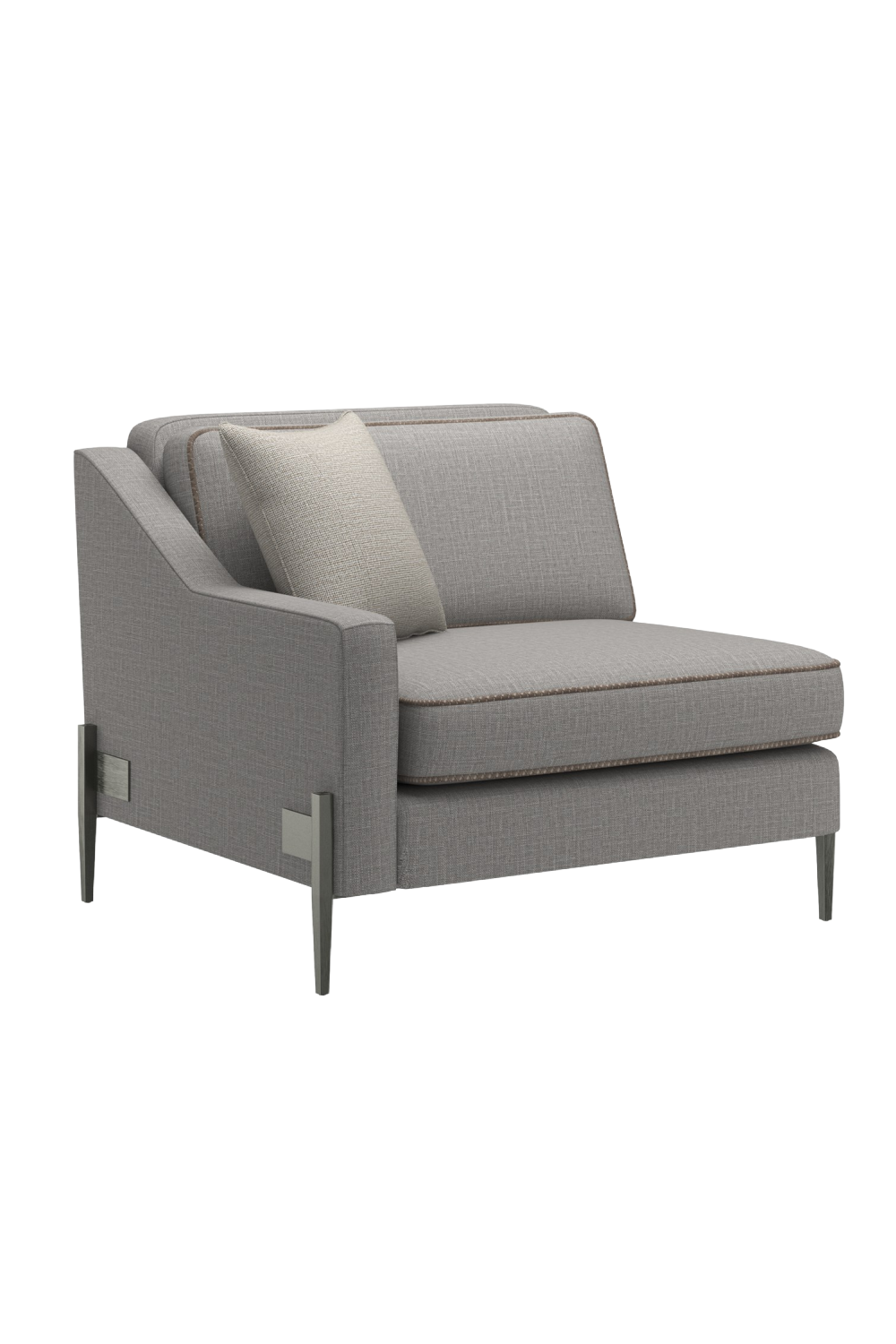 Gray Wool Blend Modular Chair | Caracole Remix | Caracole.eu.com