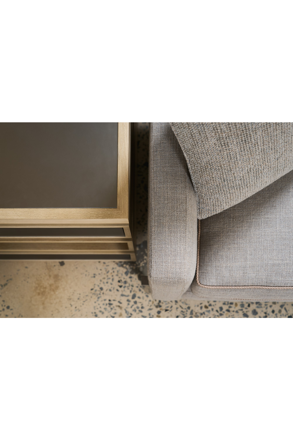 Gray Wool Blend Modular Chair | Caracole Remix | Caracole.eu.com