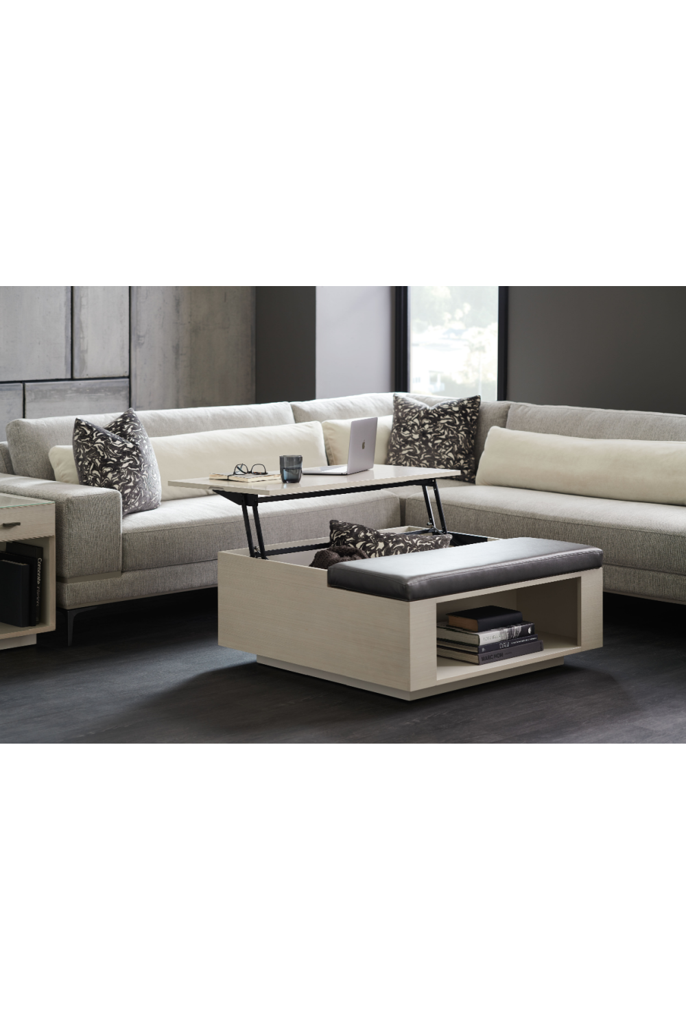 Beige Modern Loveseat | Caracole Repetition | Caracole.eu.com