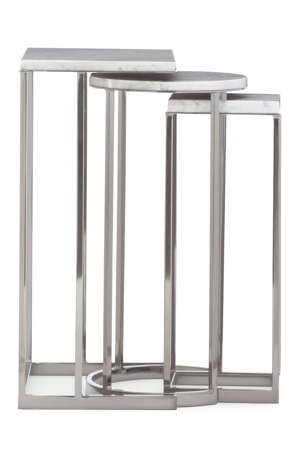 Plated Nickel Nesting End Table (3) | Caracole Exposition | Caracole.eu.com