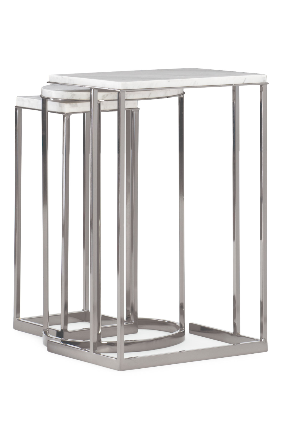Plated Nickel Nesting End Table (3) | Caracole Exposition | Caracole.eu.com