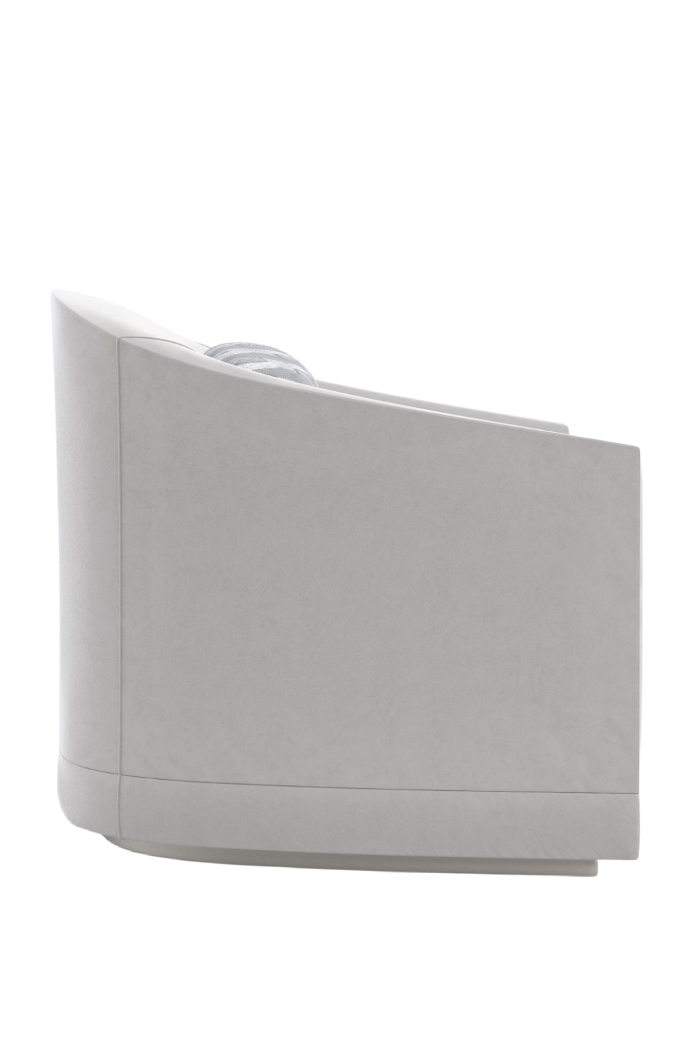 Curved Velvet Lounge Chair | Caracole Da Vita | Caracole.eu.com