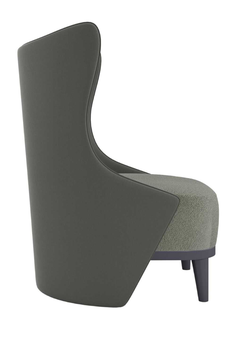 Gray Suede Wingback Chair | Caracole La Moda | Caracole.eu.com