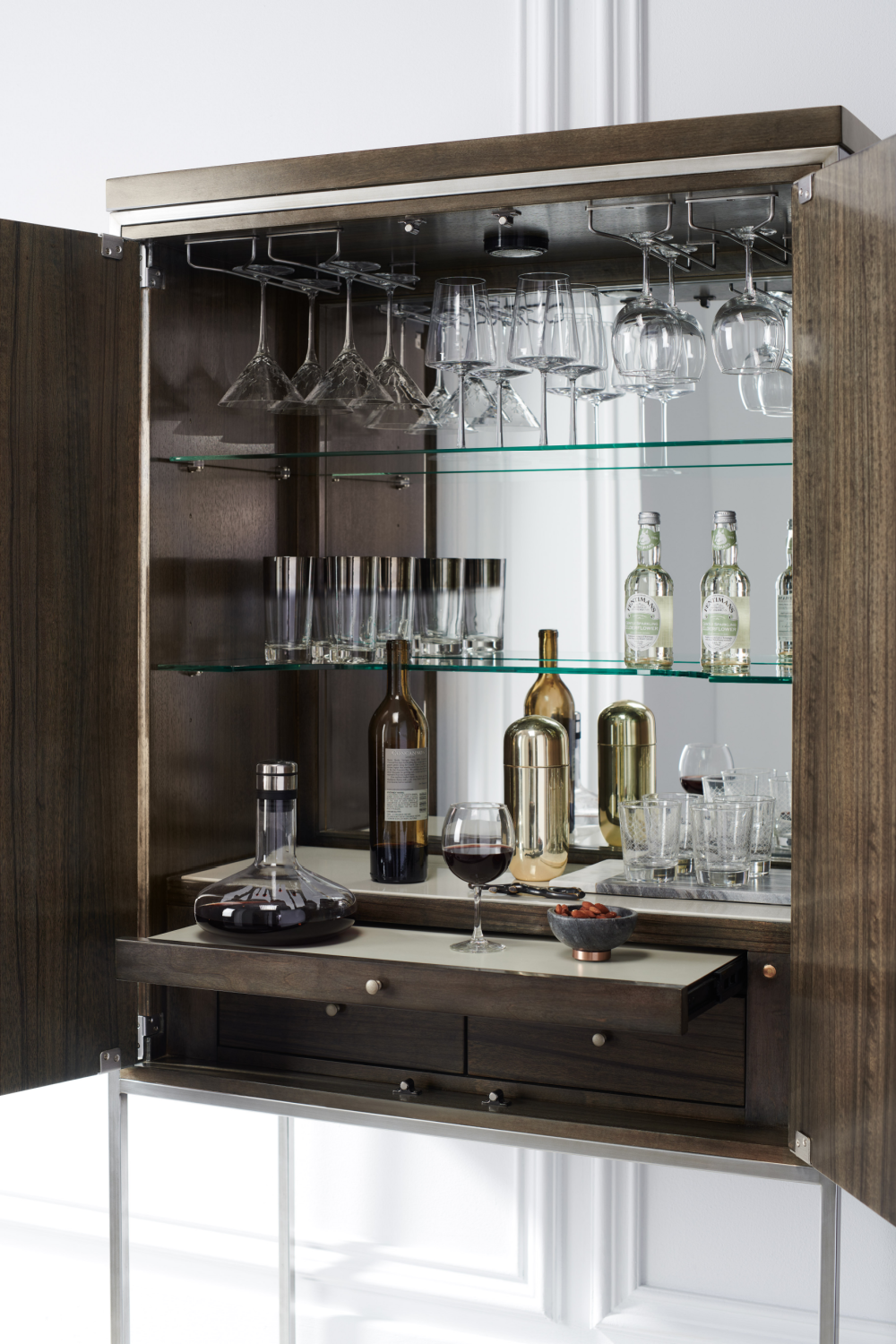 Metal Framed Modern Bar Cabinet | Caracole La Moda | Caracole.eu.com
