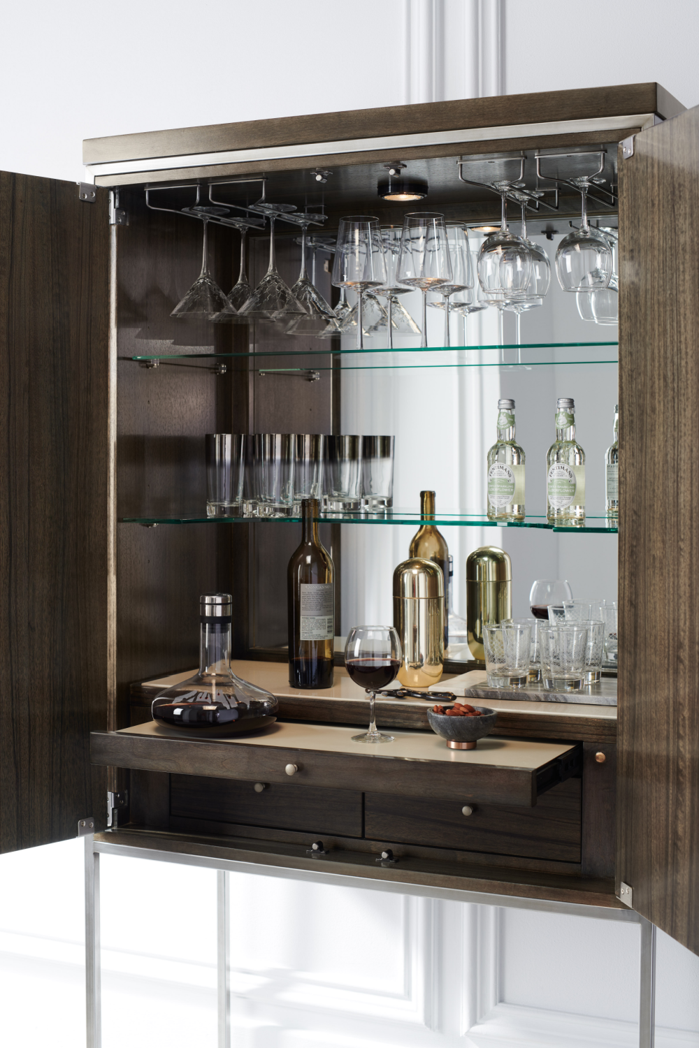 Metal Framed Modern Bar Cabinet | Caracole La Moda | Caracole.eu.com
