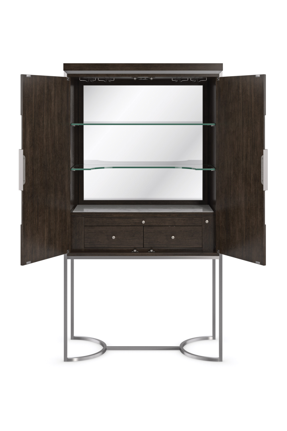 Metal Framed Modern Bar Cabinet | Caracole La Moda | Caracole.eu.com