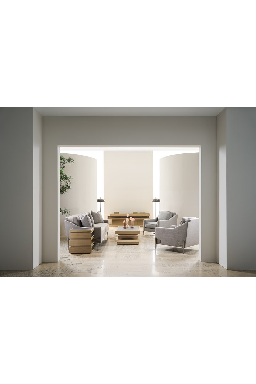 Mirrored Glass 3-Drawer Media Unit | Caracole La Moda | Caracole.eu.com