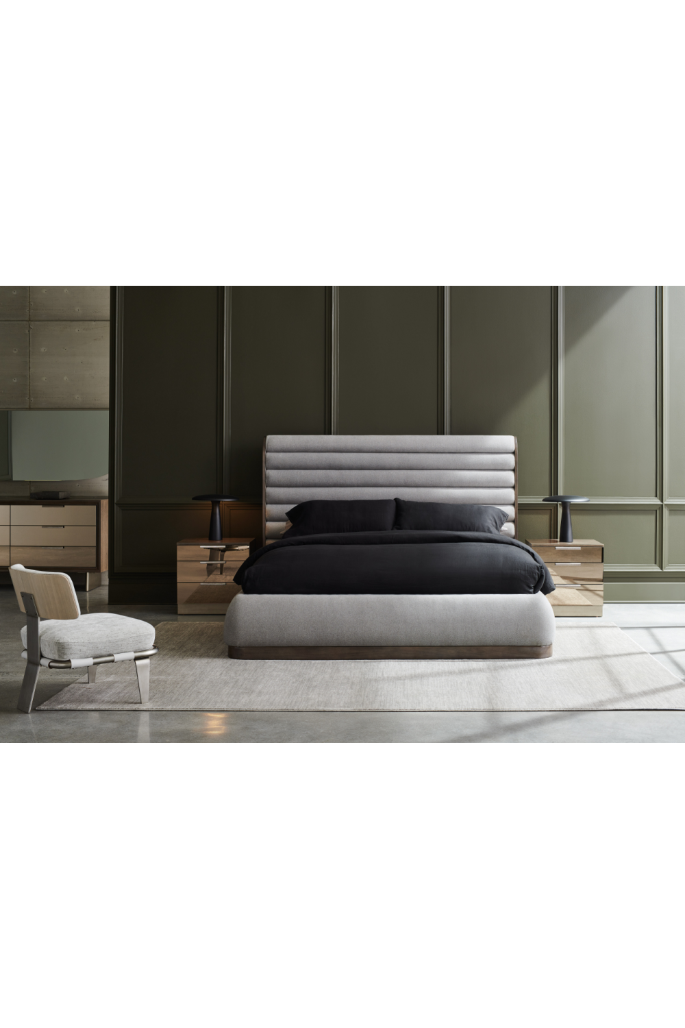 Channel-Tufted Bed Panels California King Bed | Caracole La Moda | Caracole.eu.com