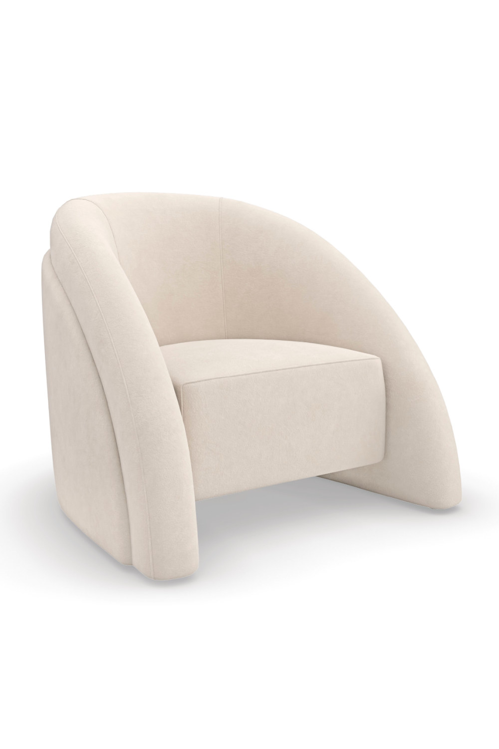 Modern Curved Accent Chair | Caracole Movement | Caracole.eu.com