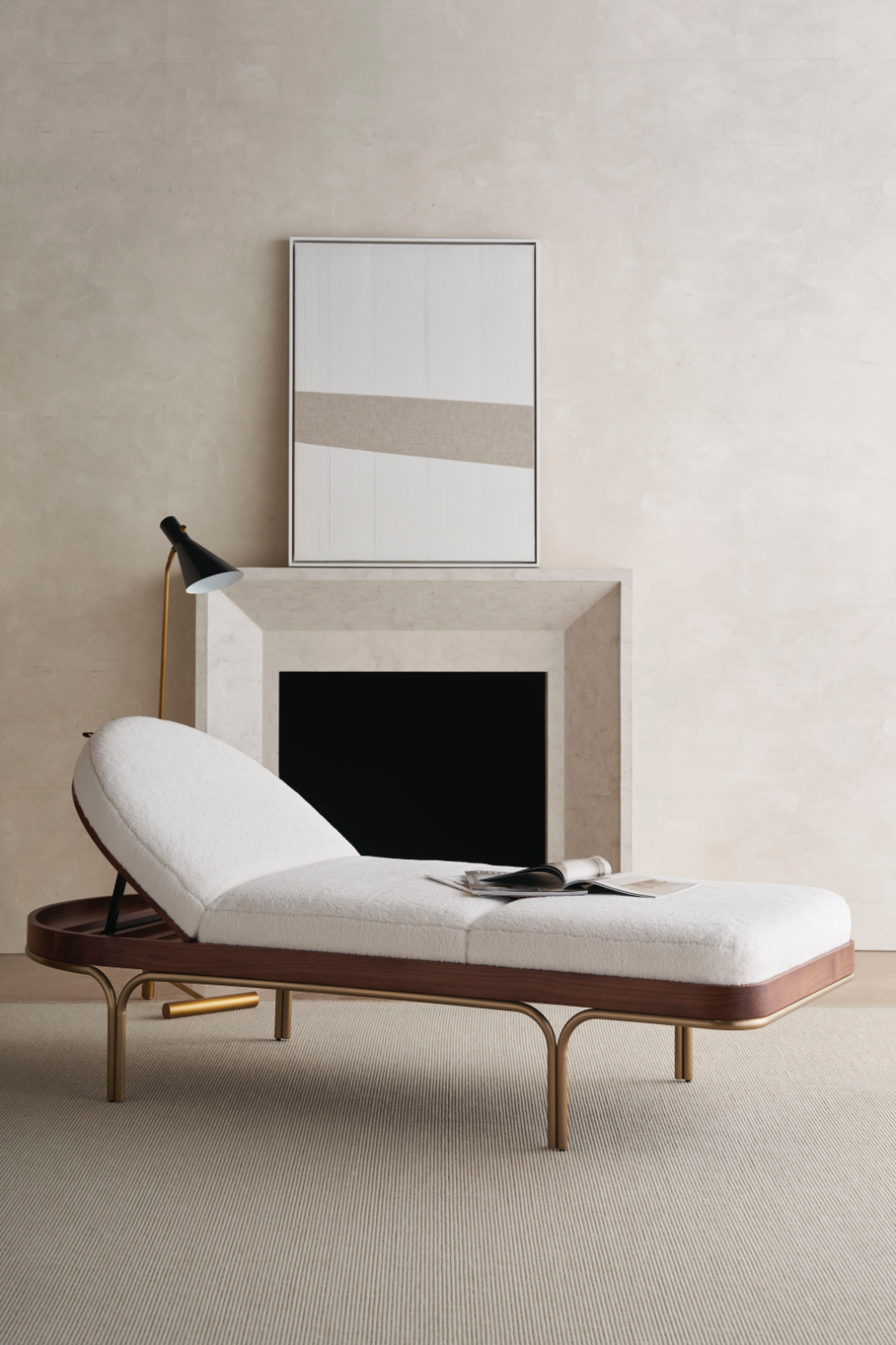 Modern Reclining Chaise Lounge | Caracole Rhythm | Caracole.eu.com