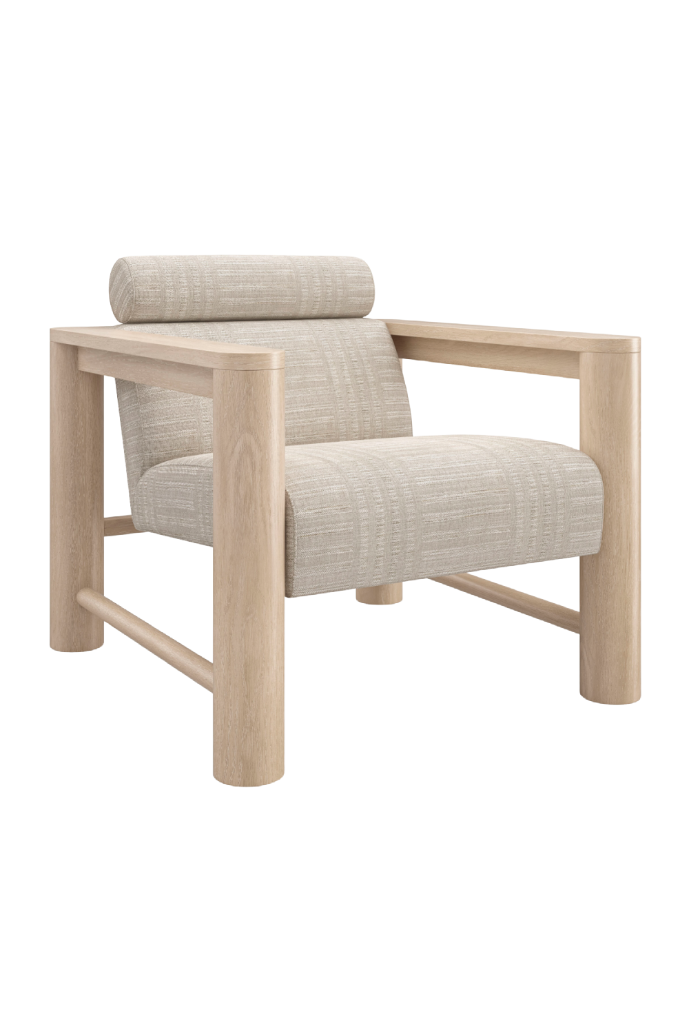 Oak Framed Lounge Chair | Caracole Unity | Caracole.eu.com
