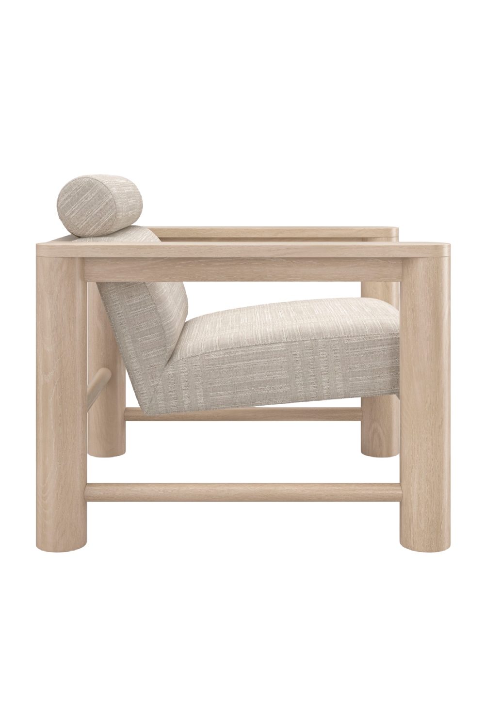 Oak Framed Lounge Chair | Caracole Unity | Caracole.eu.com