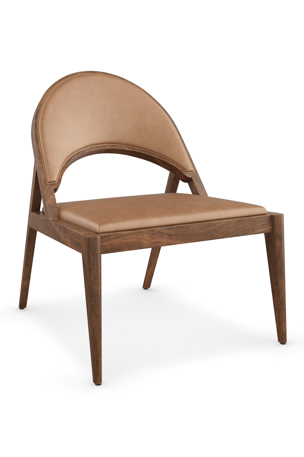 Brown Leather Lounge Chair | Caracole Rhythm | Caracole.eu.com