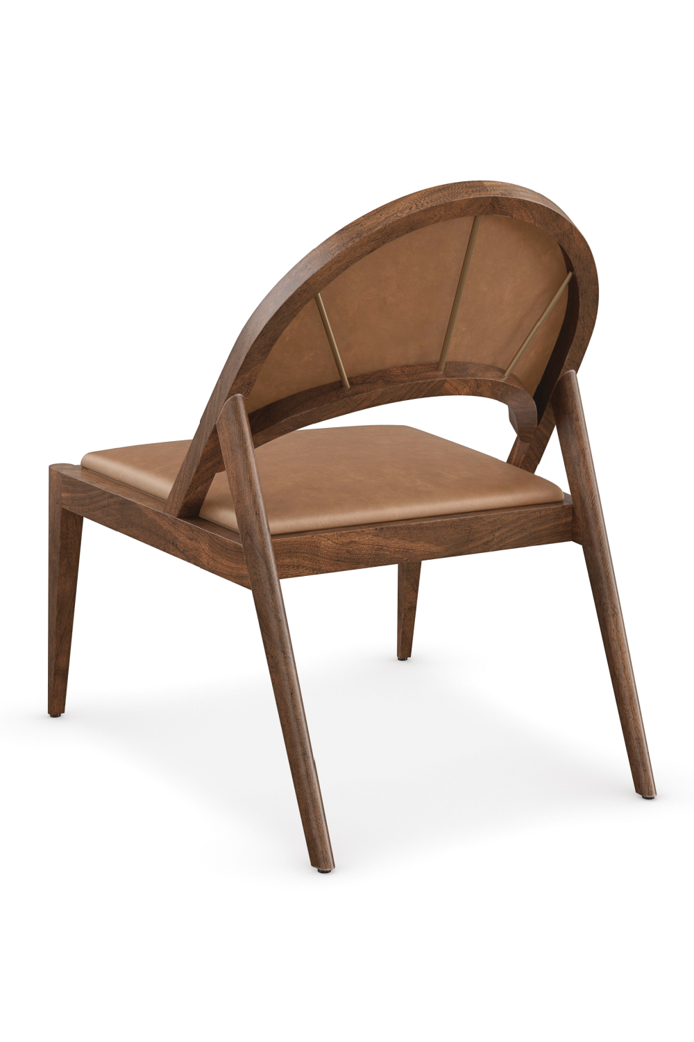 Brown Leather Lounge Chair | Caracole Rhythm | Caracole.eu.com