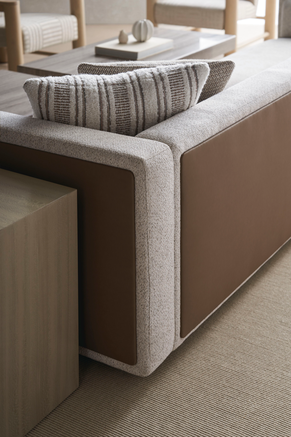 Cream Minimalist Sectional Sofa | Caracole Unity | Caracole.eu.com