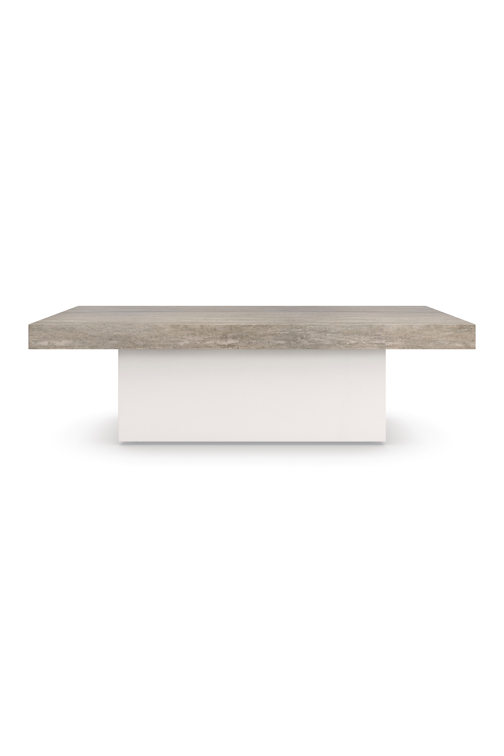 Silver Travertine Coffee Table | Caracole Unity | Caracole.eu.com