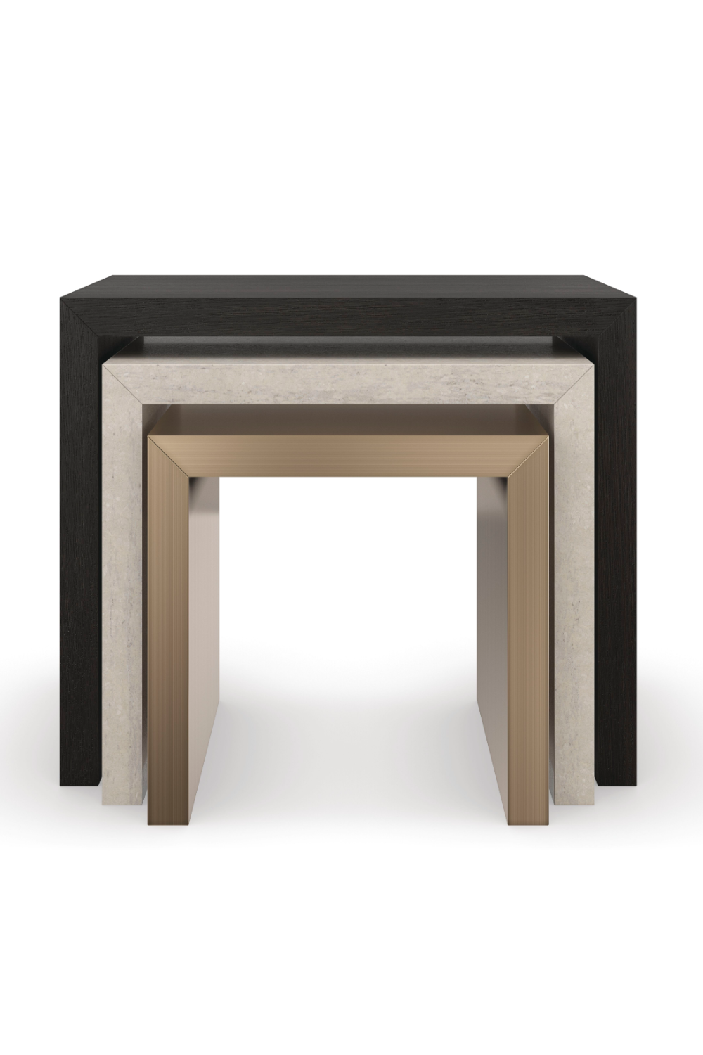 Modern Minimalist Nesting Tables (3) | Caracole Contrast | Caracole.eu.com