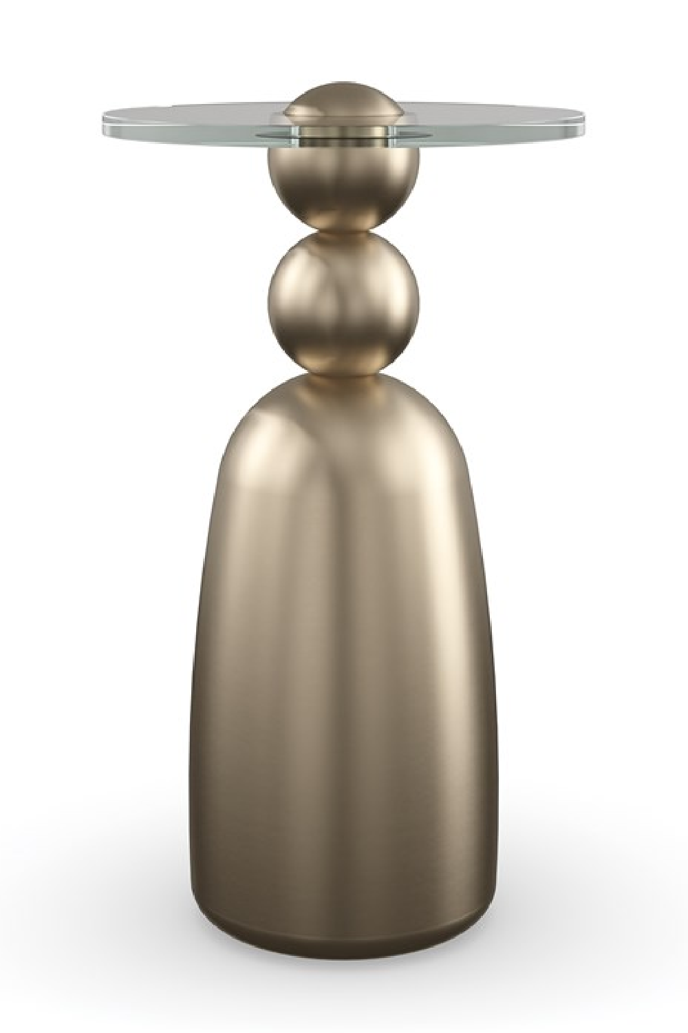 Bronze Sculpture Base Side Table | Caracole Dissonance | Caracole.eu.com