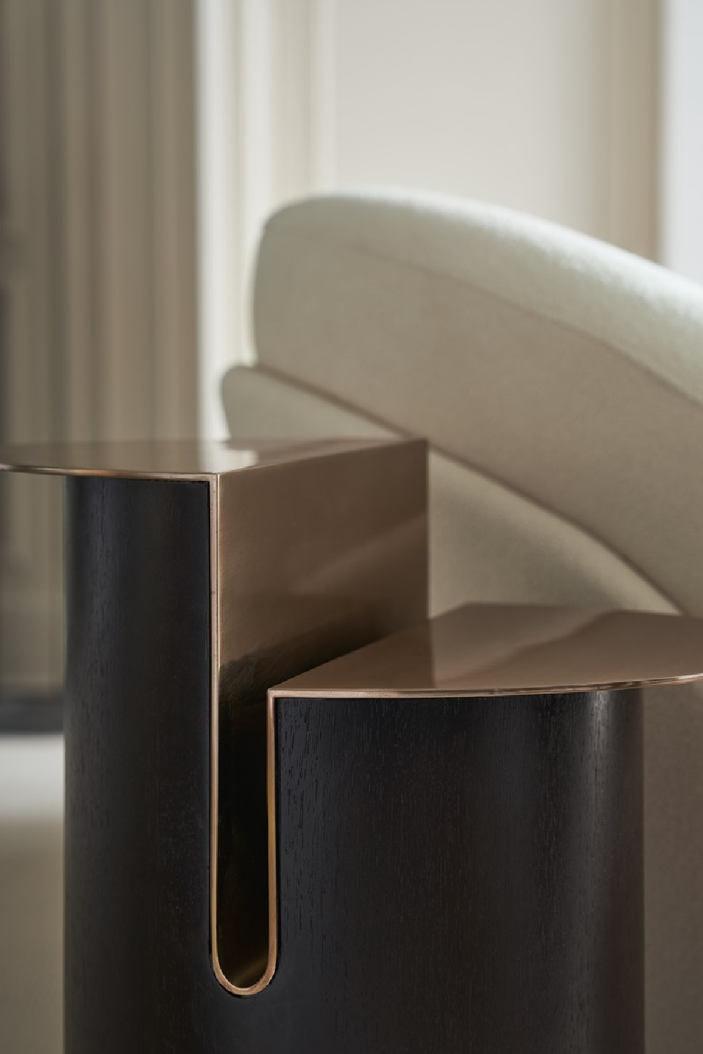 Bronze Split-Top Side Table | Caracole Discord | Caracole.eu.com