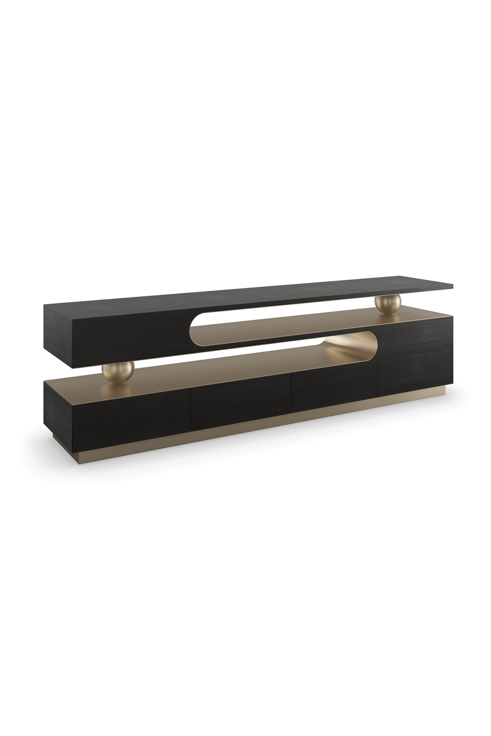 Modern 4-Drawer Media Unit | Caracole Harmony | Caracole.eu.com