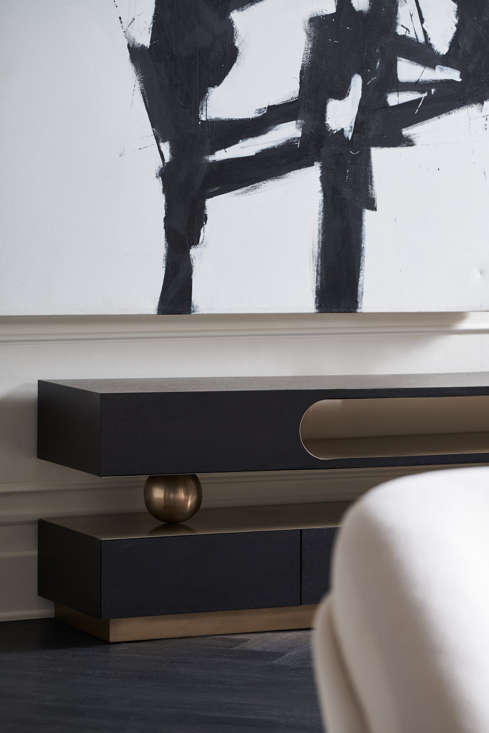 Modern 4-Drawer Media Unit | Caracole Harmony | Caracole.eu.com