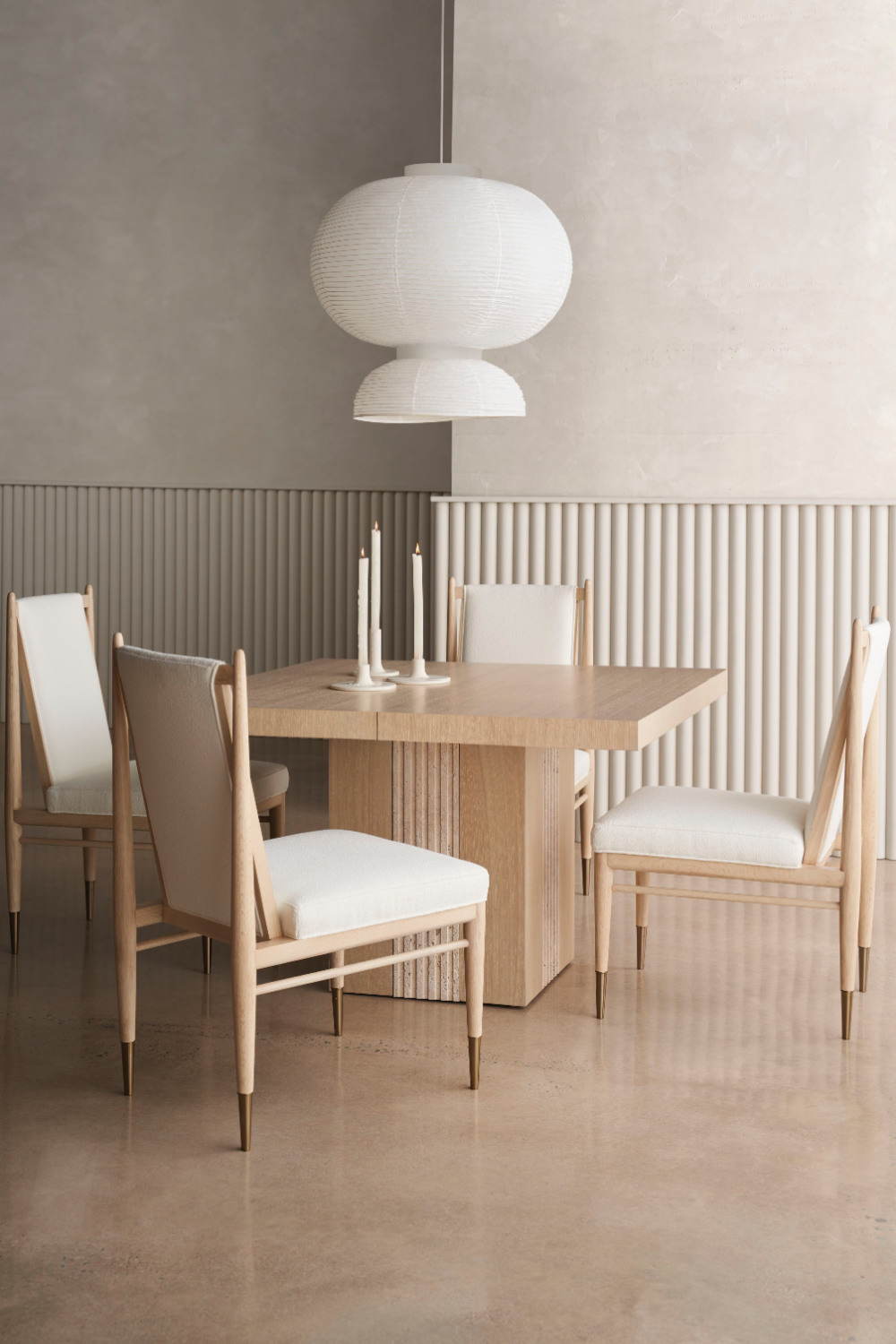 Bouclé Ivory Dining Chair | Caracole Unity | Caracole.eu.com
