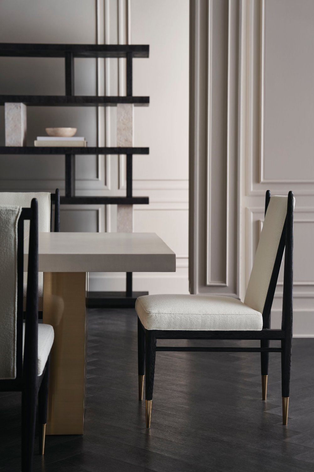 Bouclé Ivory Dining Chair | Caracole Unity | Caracole.eu.com