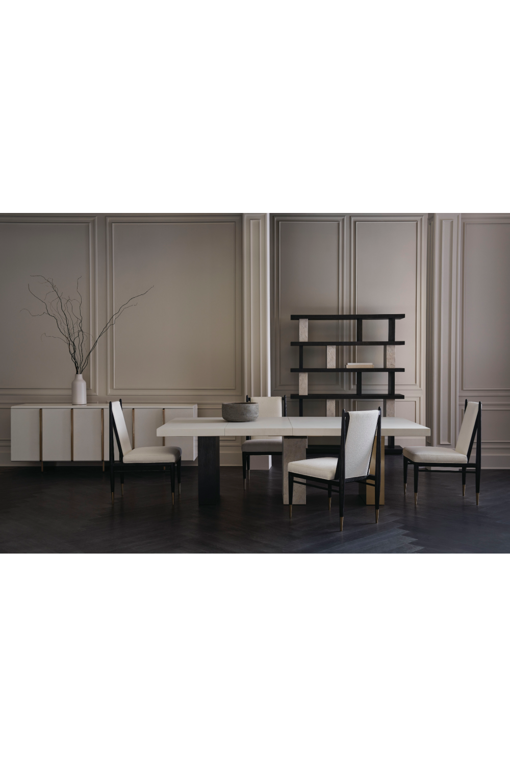 Bouclé Ivory Dining Chair | Caracole Unity | Caracole.eu.com