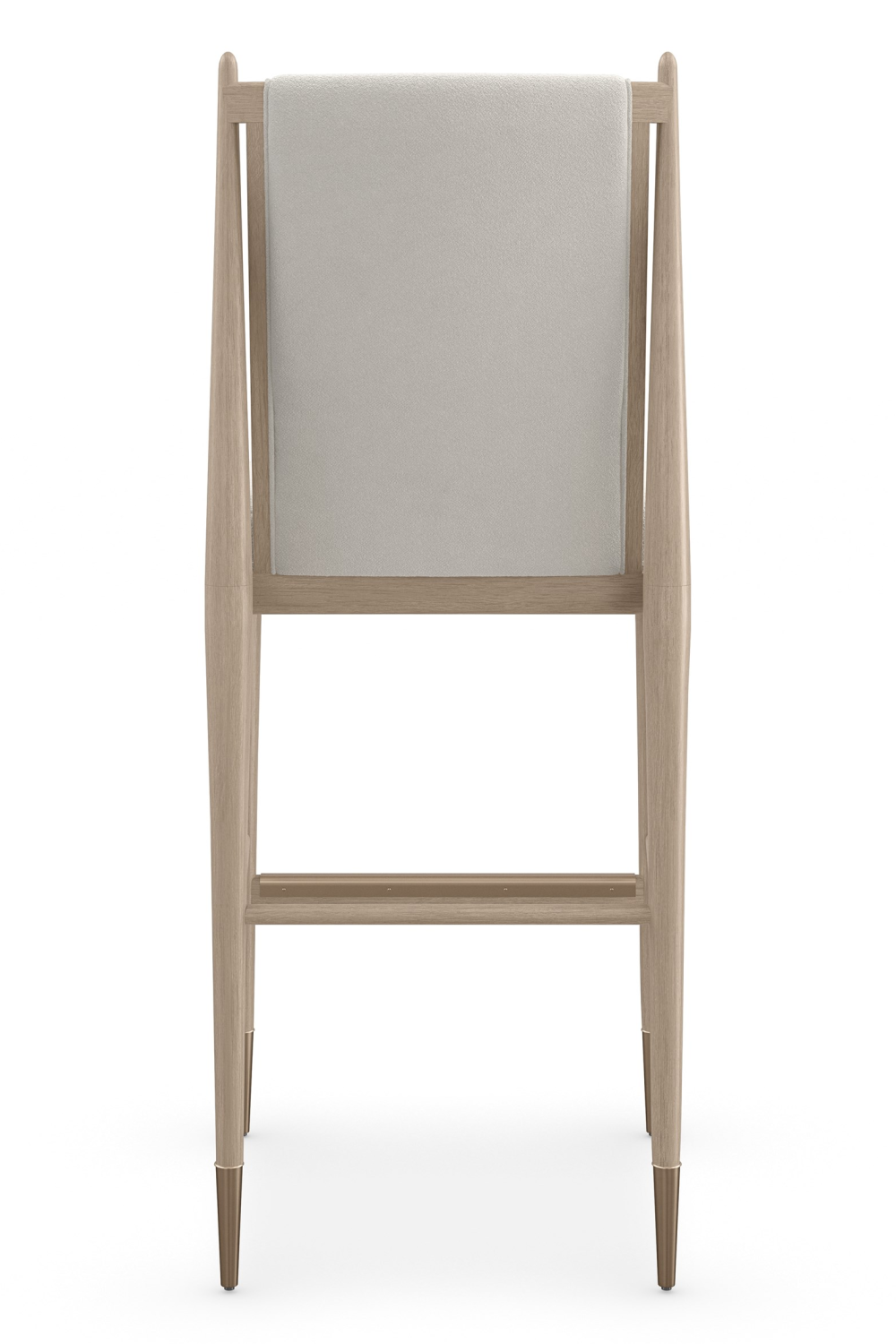 Ivory Bouclé Bar Stool | Caracole Unity | Caracole.eu.com