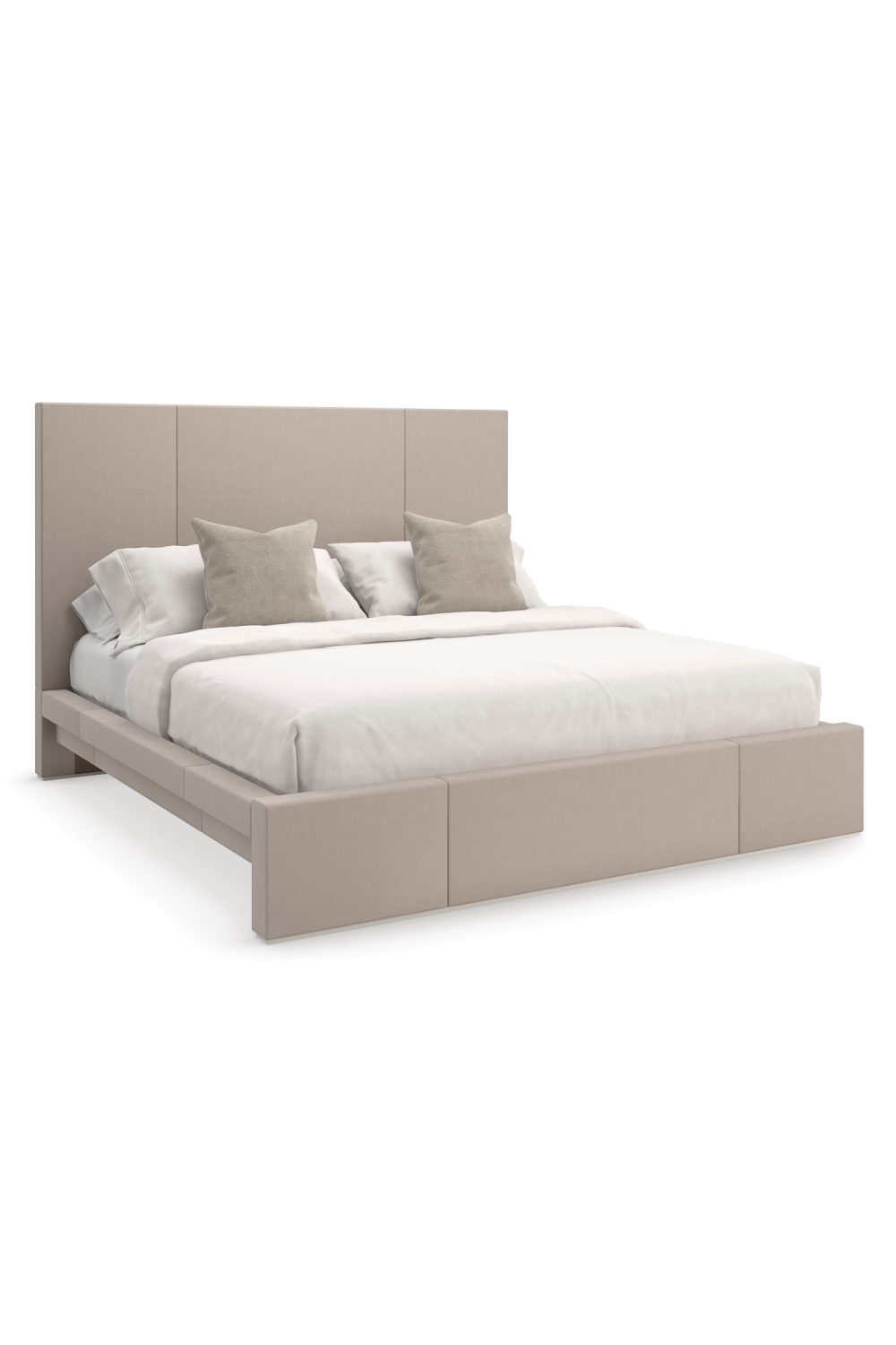 Ecru Upholstered Bed | Caracole Balance | Caracole.eu.com