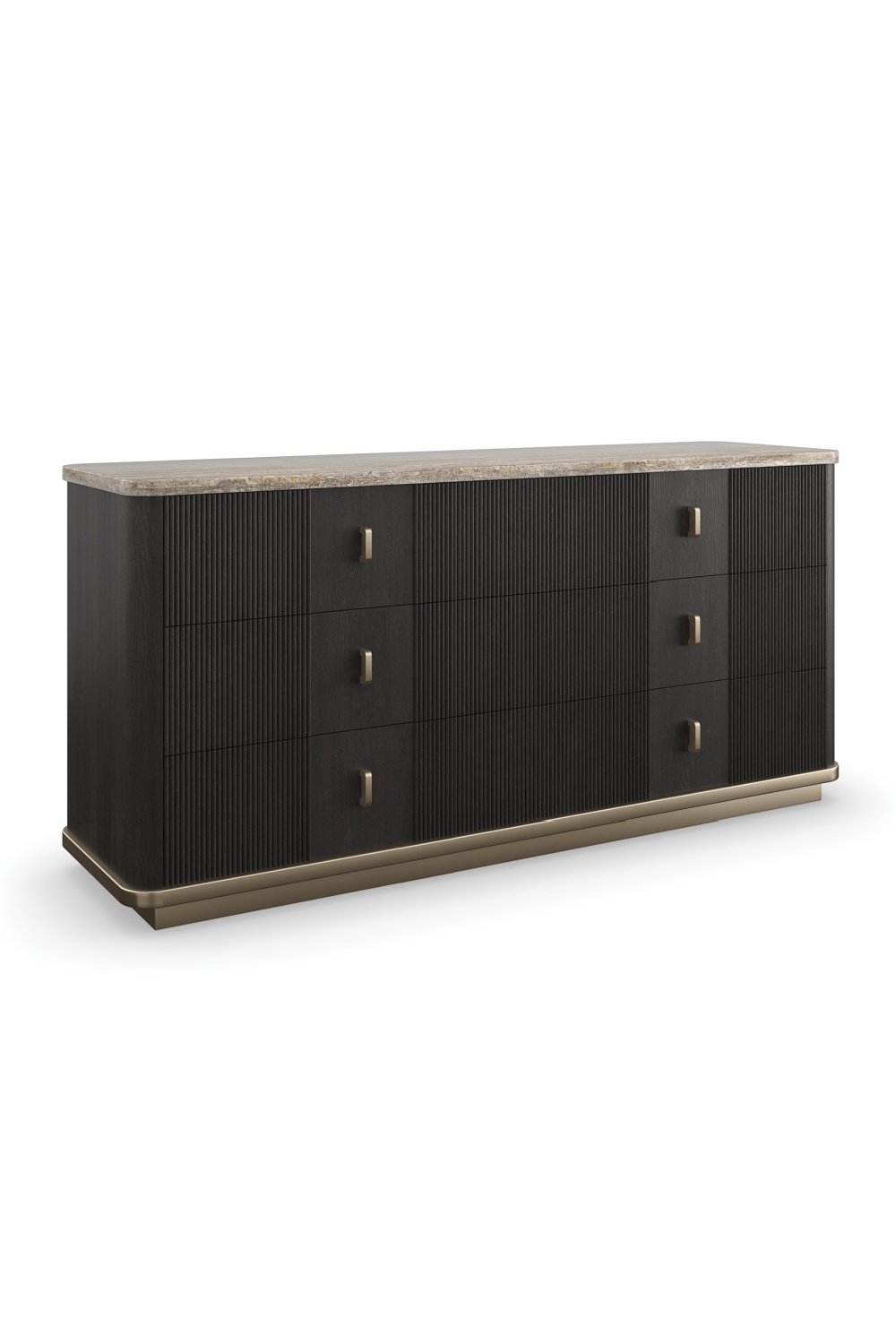 Black Ash 6-Door Dresser | Caracole Rhythm | Caracole.eu.com