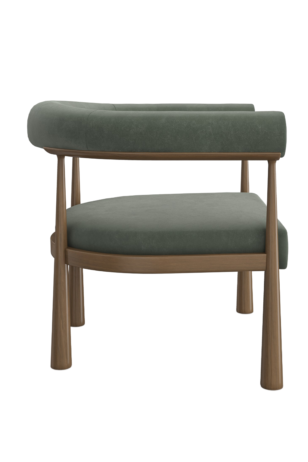 Curved Club Dining Chair | Caracole Bali | Caracole.eu.com