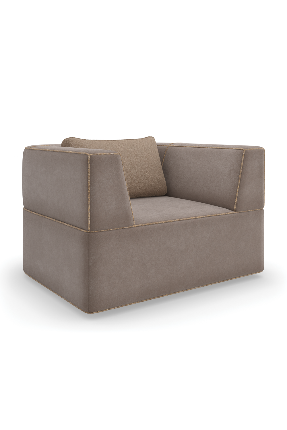 Warm Gray Lounge Chair | Caracole Marbella| Caracole.eu.com