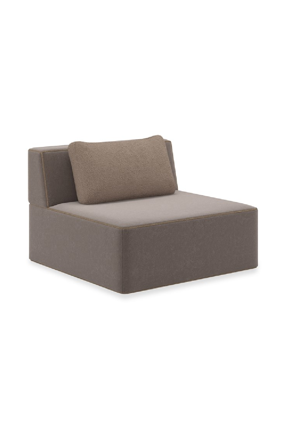 Brown Welted Sectional Sofa | Caracole Marbella | Caracole.eu.com