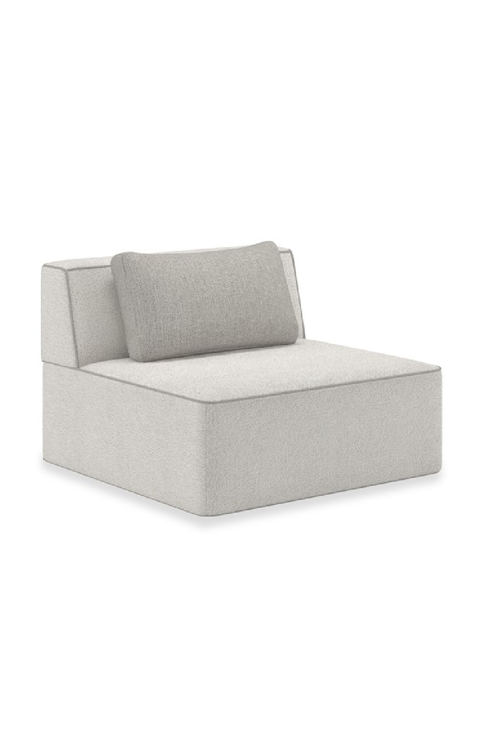White Welted Sectional Sofa | Caracole Marbella | Caracole.eu.com