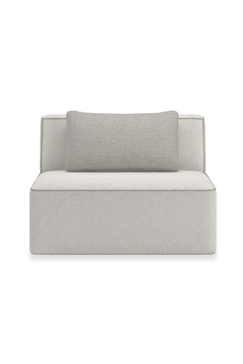 White Welted Sectional Sofa | Caracole Marbella | Caracole.eu.com