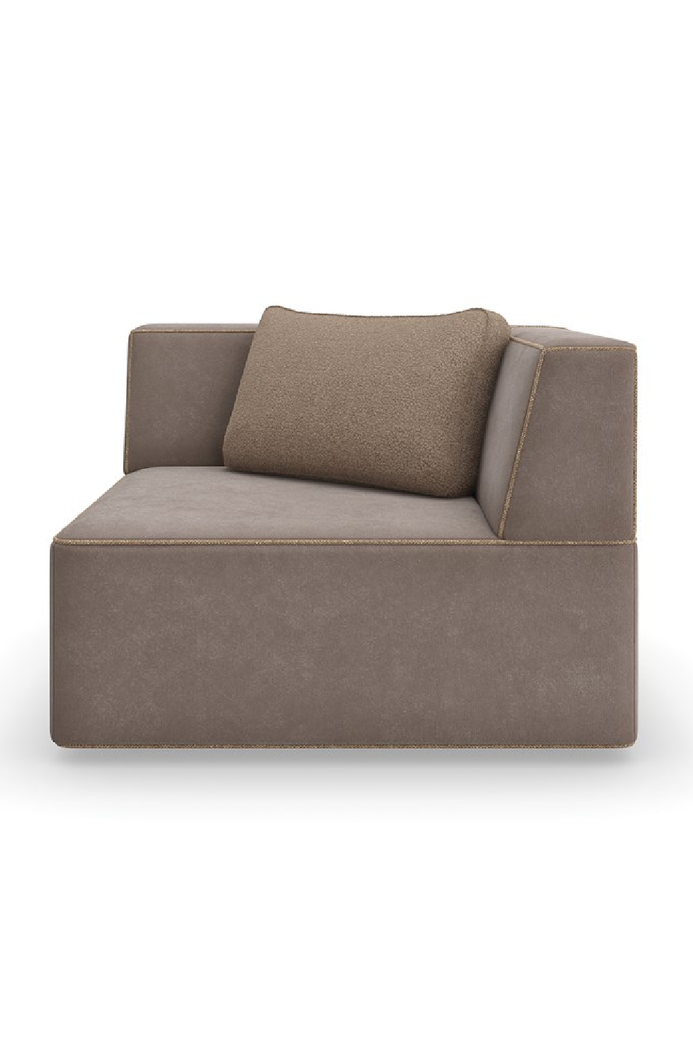 Brown Welted Sectional Sofa | Caracole Marbella | Caracole.eu.com