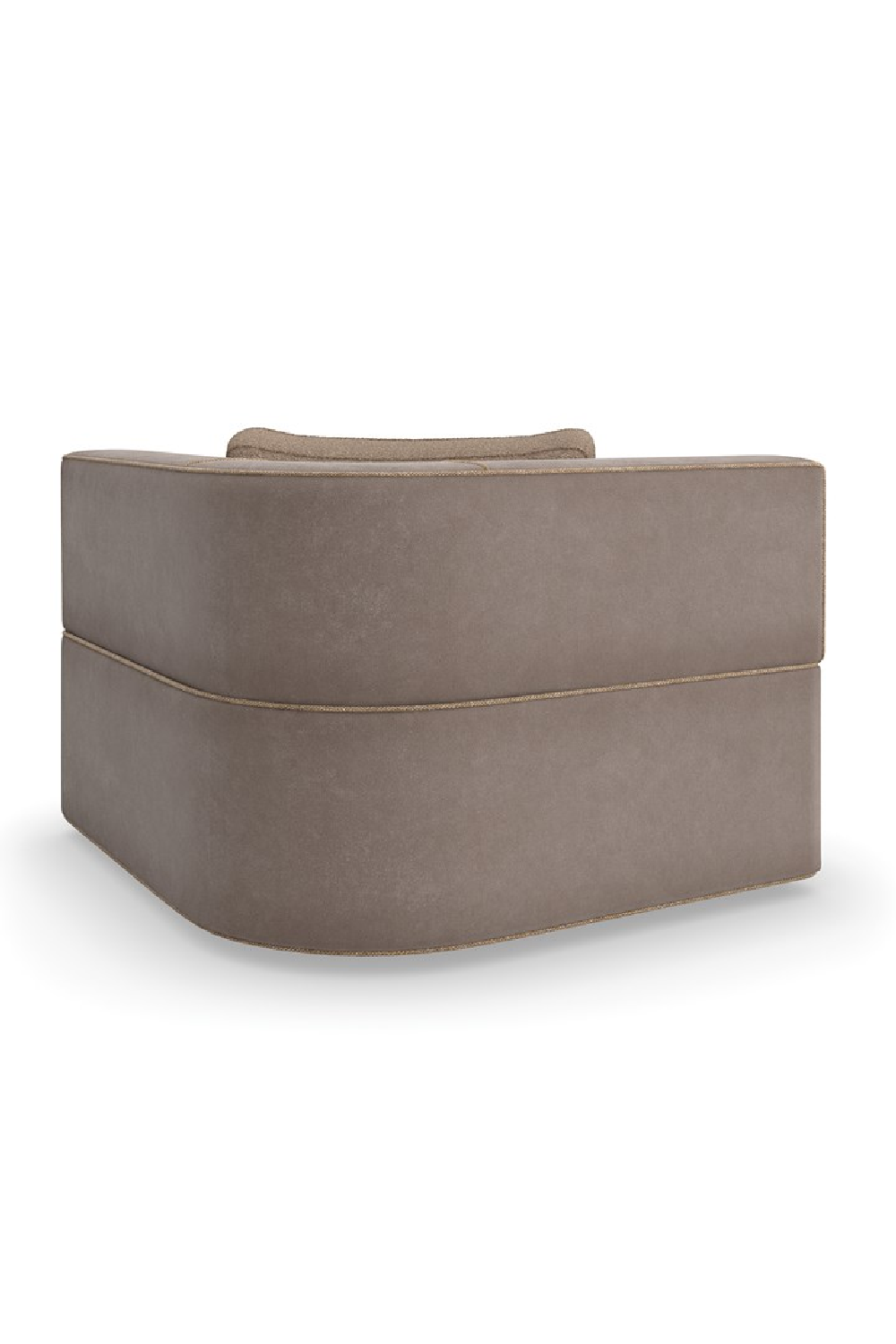 Brown Welted Sectional Sofa | Caracole Marbella | Caracole.eu.com