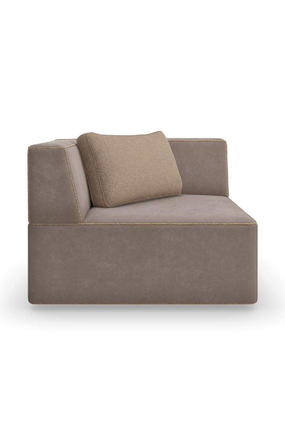 Brown Welted Sectional Sofa | Caracole Marbella | Caracole.eu.com