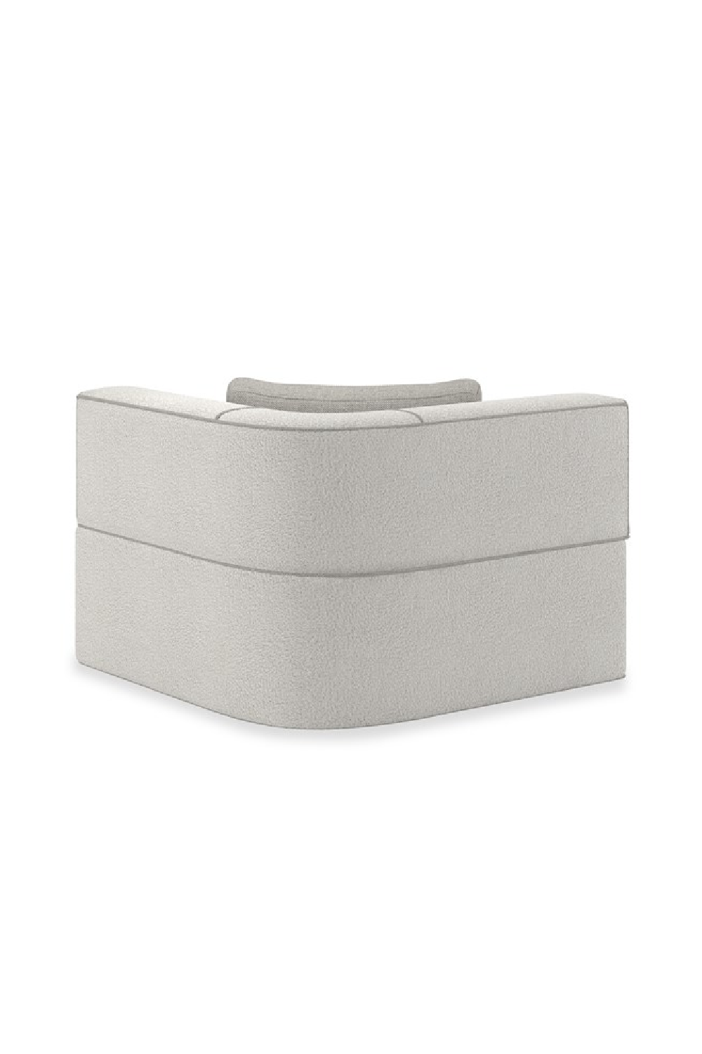 White Welted Sectional Sofa | Caracole Marbella | Caracole.eu.com