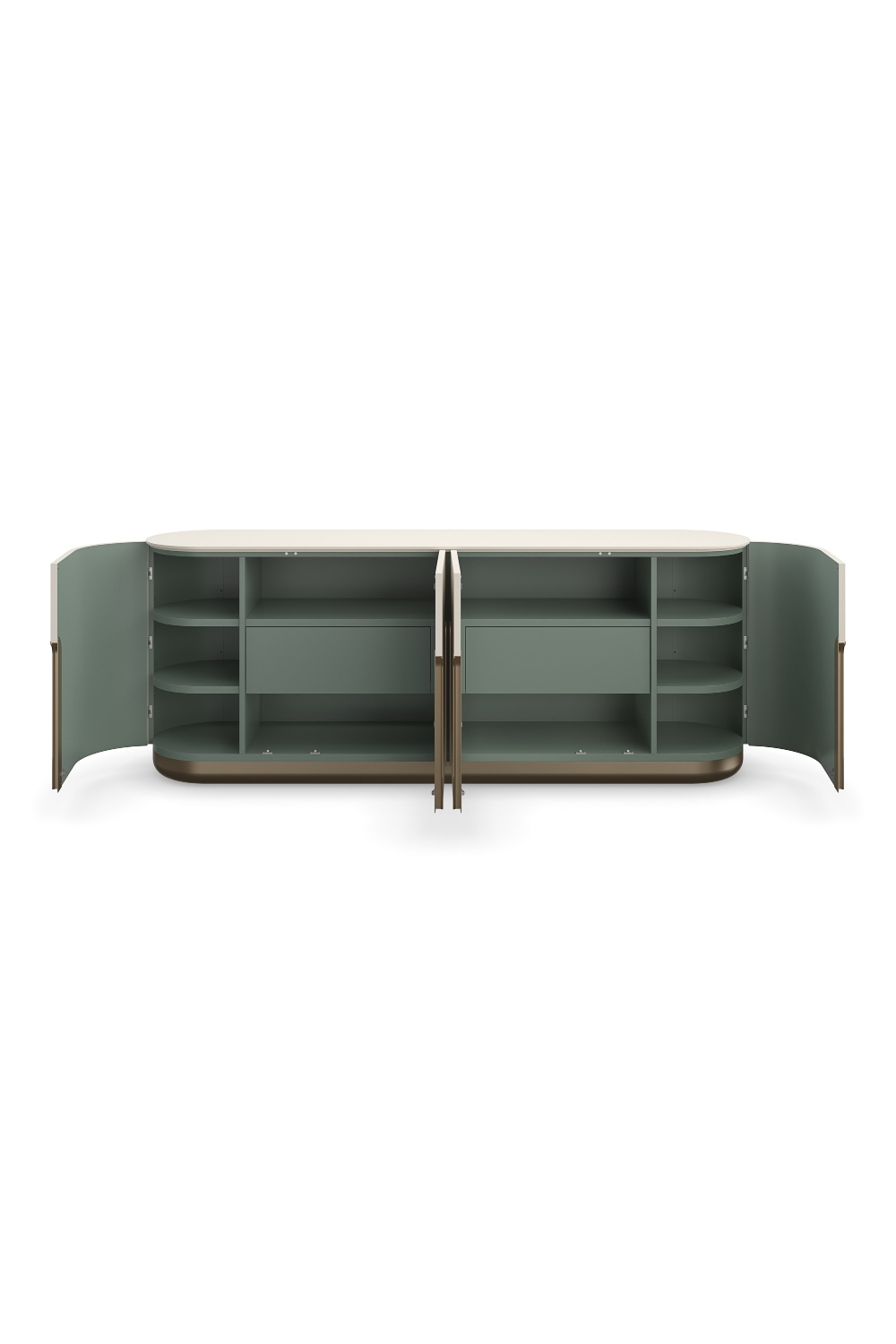 Bronze Hardware 4-Door Sideboard | Caracole Tangier | Caracole.eu.com